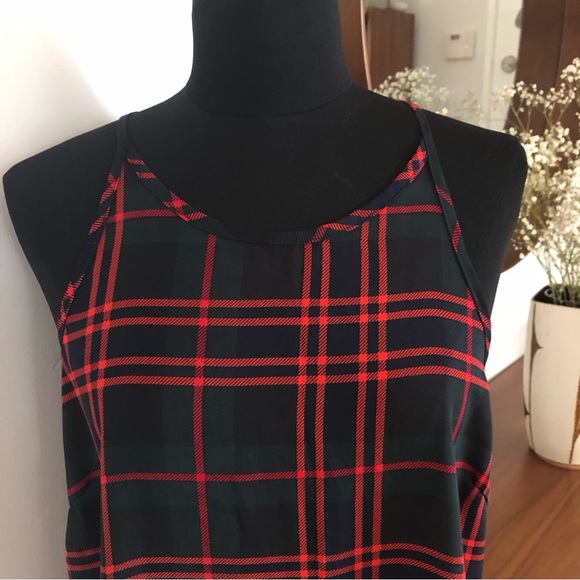 White Closet long line slip camisole check top size 14 - Picture 4 of 4